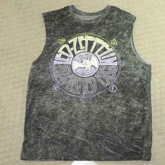 Led Zeppelin Size M Sleeveless Led Zeppelin Graphic T-Shirt - Picture 1 of 6